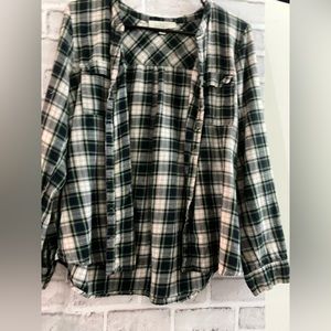 Kids green and white plaid guardian